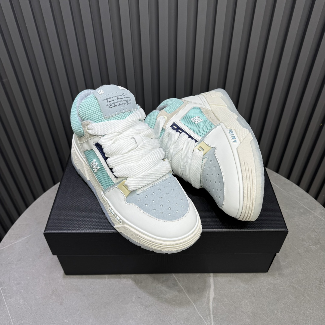 AMIRI Low-Top Sneakers White/Blue