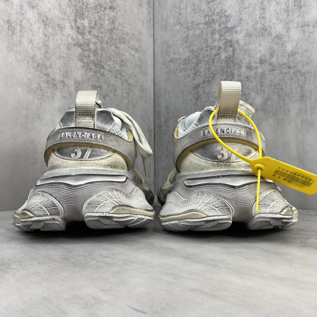 Balenciaga Cargo Sneaker White Yellow Silver