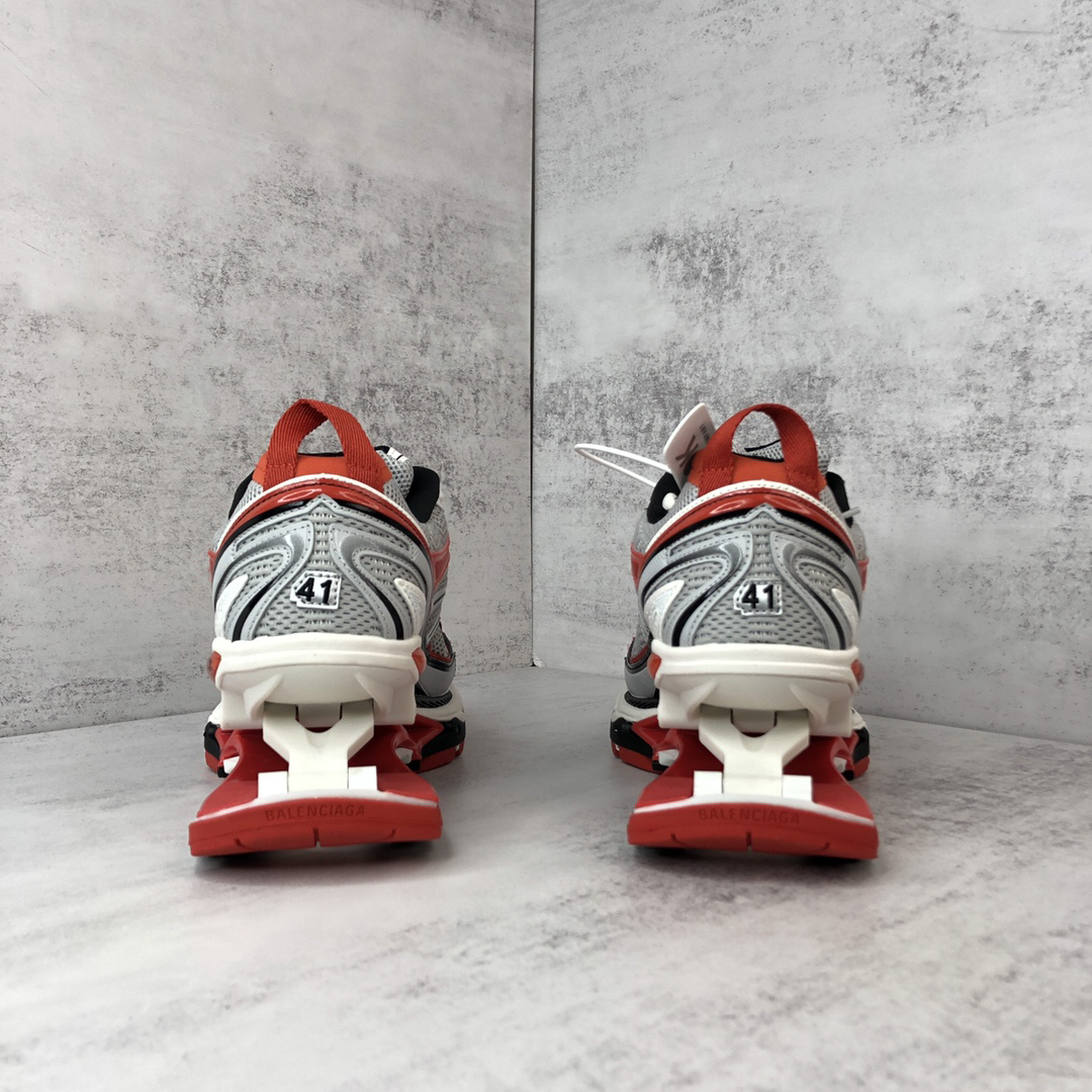 Balenciaga X-Pander Runner Sneakers Gray Red