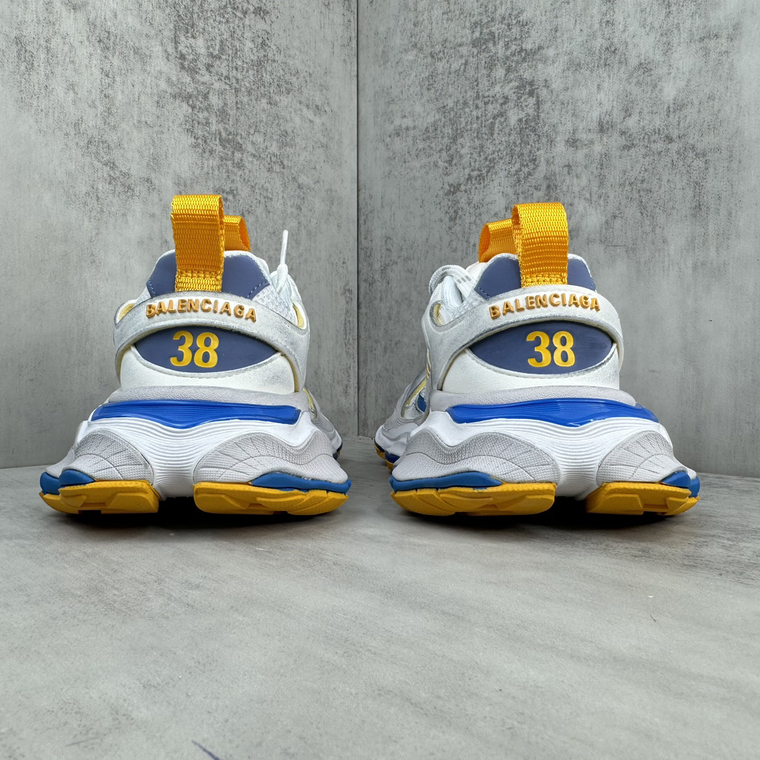 Balenciaga Cargo Sneakers White/Blue/Yellow