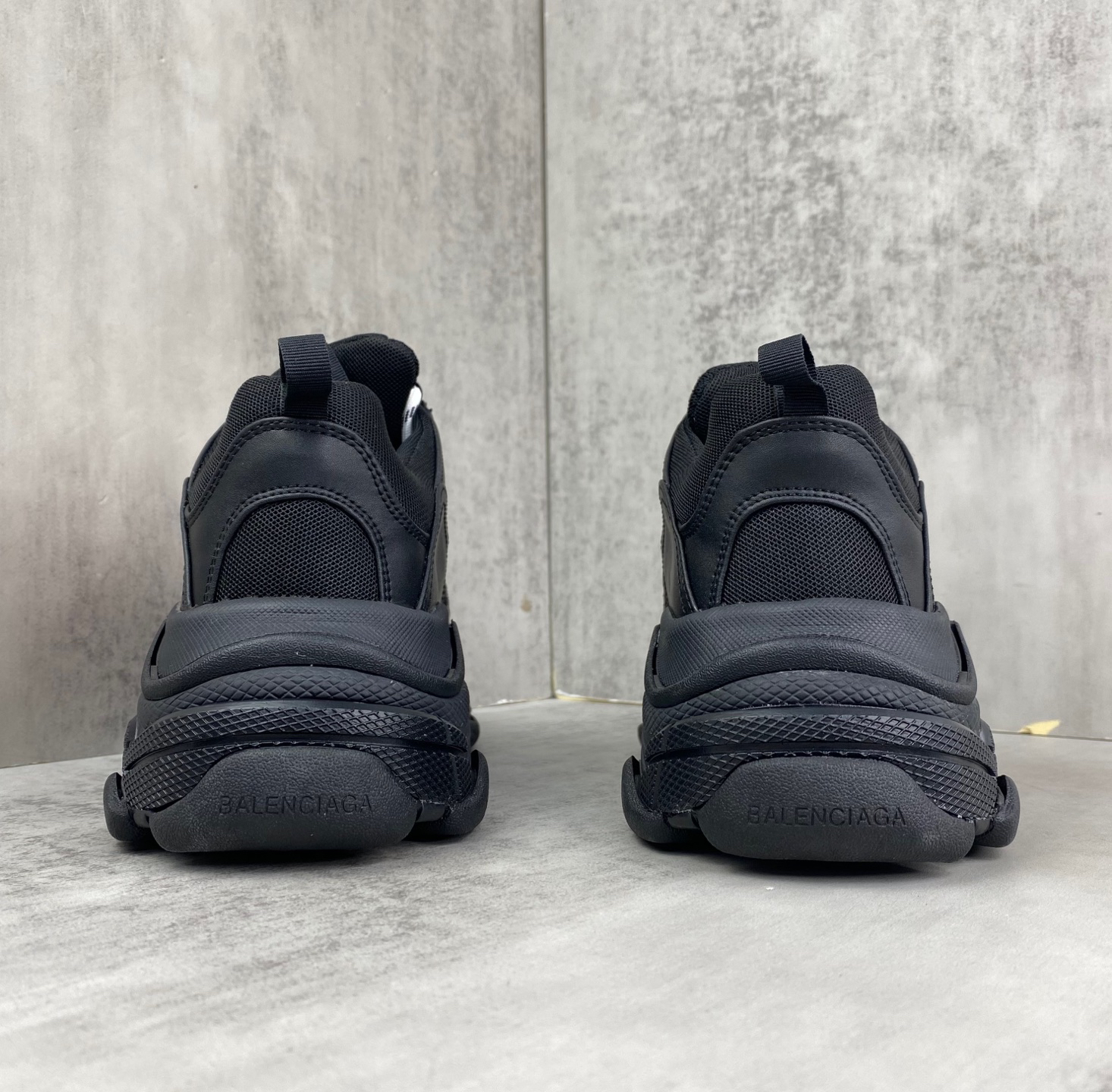 Balenciaga Triple S Chunky Sneakers Black