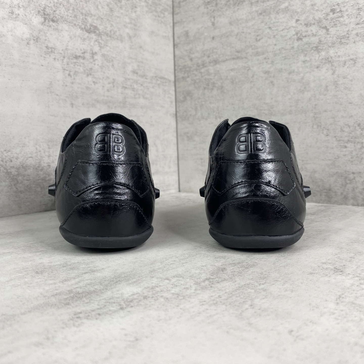 Balenciaga Punk Lace-Up Shoes Black