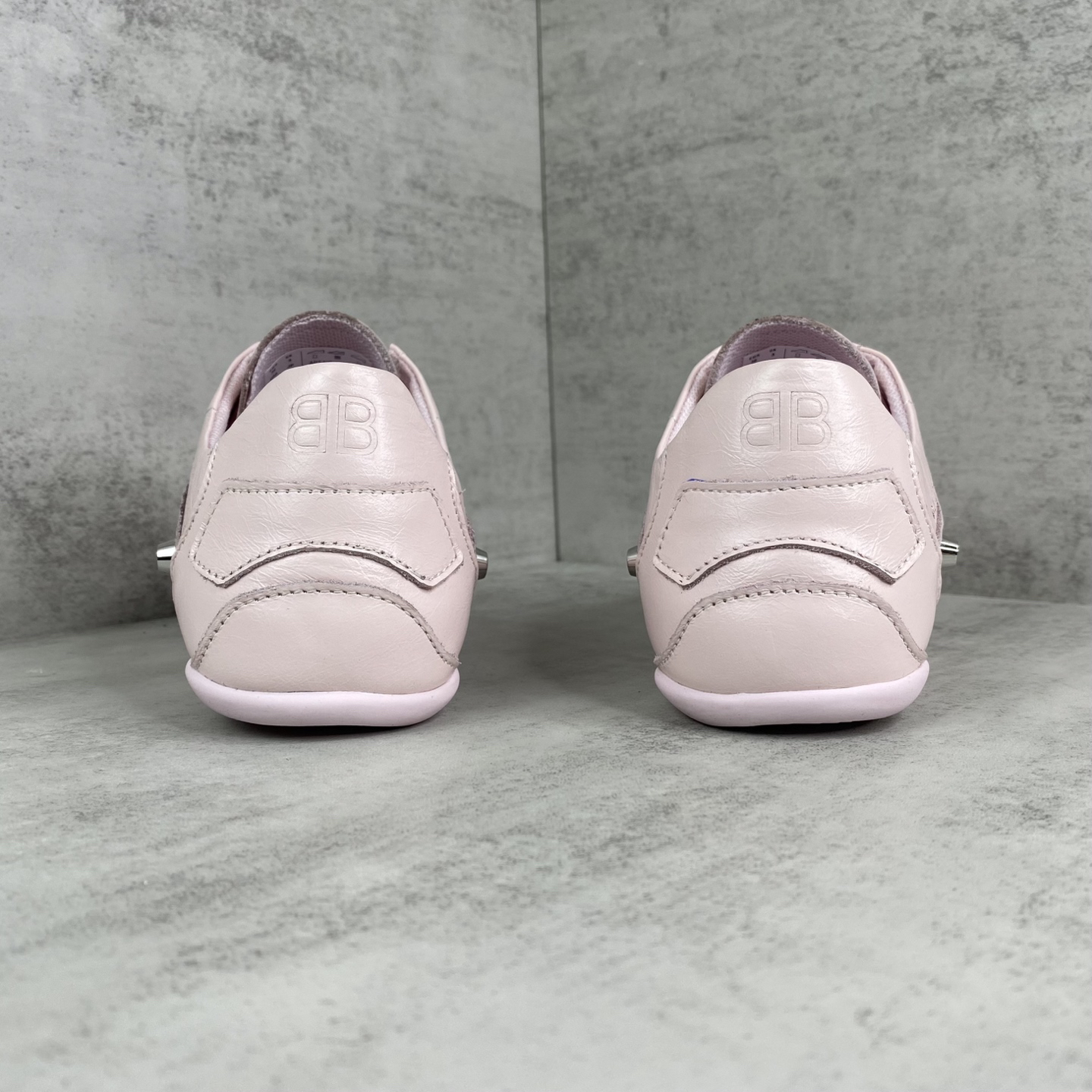 Balenciaga Punk Lace-Up Shoes Pink