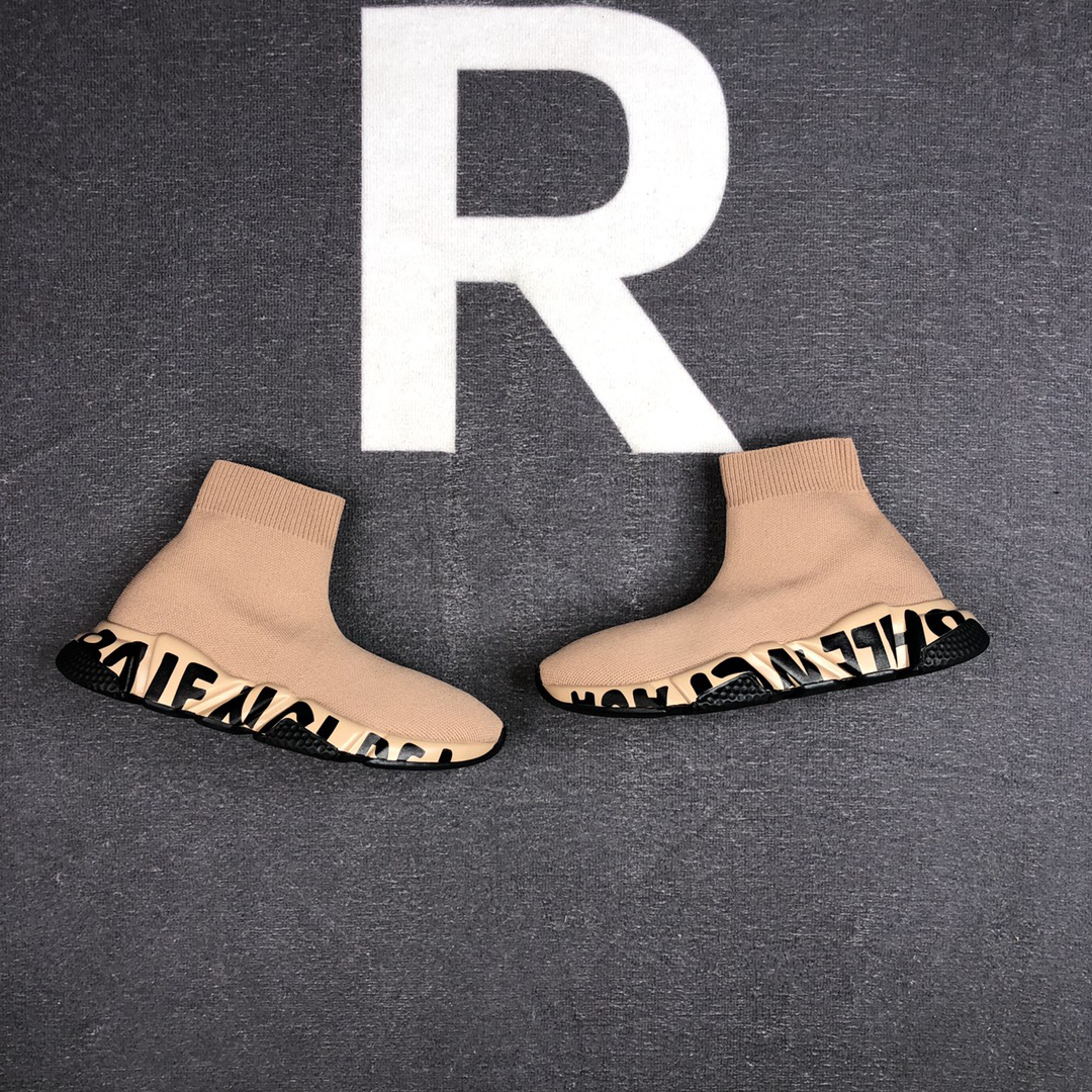 Balenciaga Speed Sock Sneakers Beige