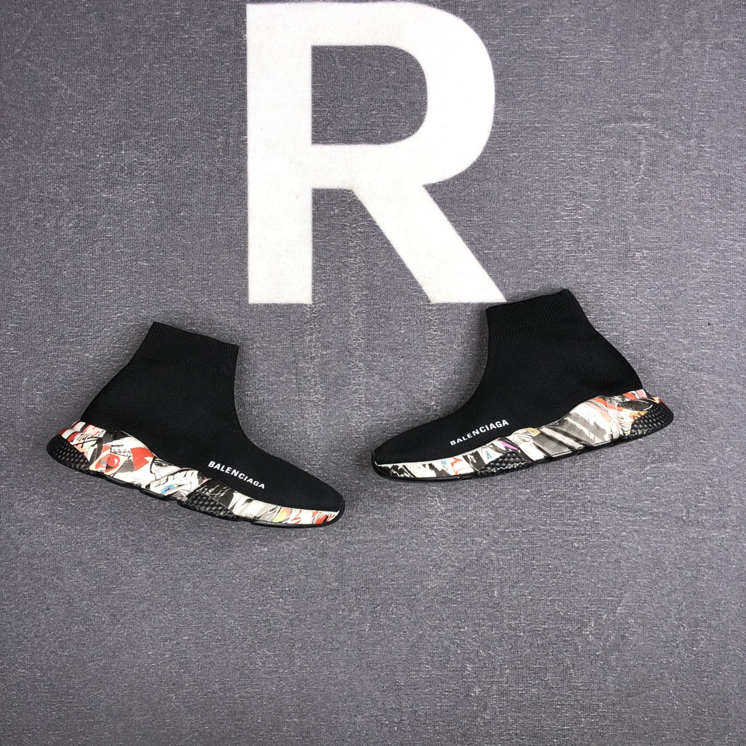 Balenciaga Speed Sock Sneakers Black