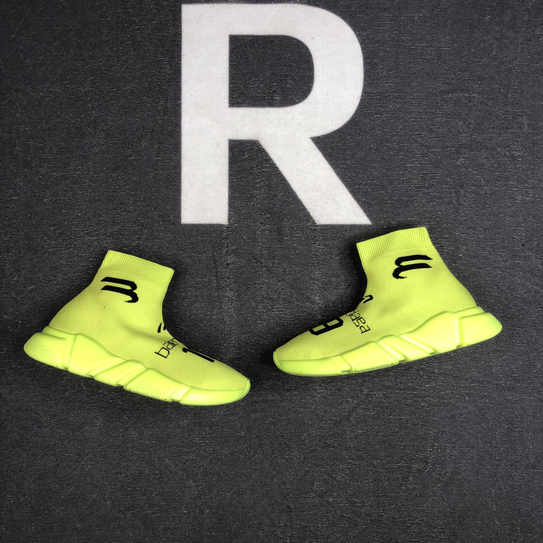 Balenciaga Speed Sock Sneakers Neon Yellow