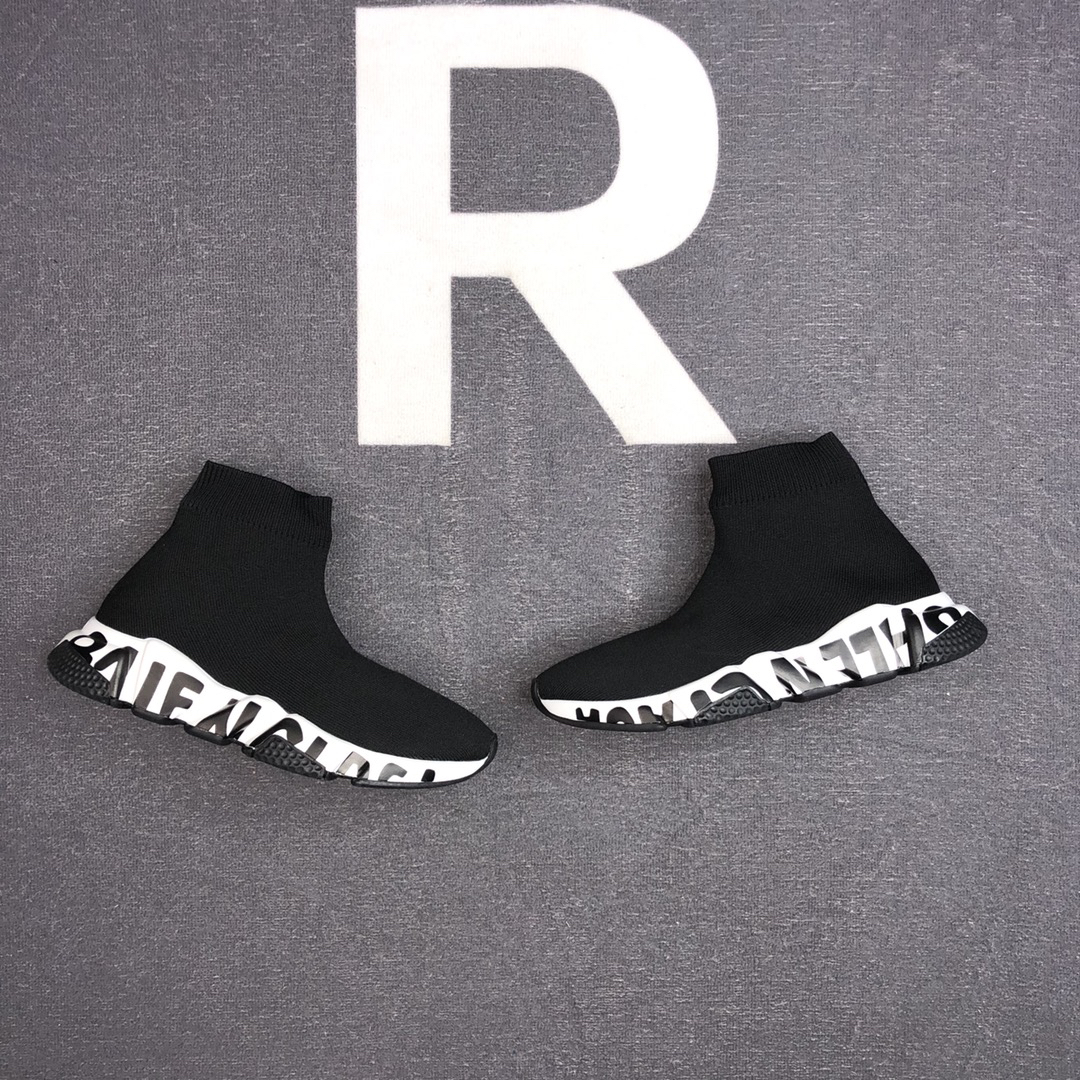Balenciaga Speed Sock Sneakers Black/White