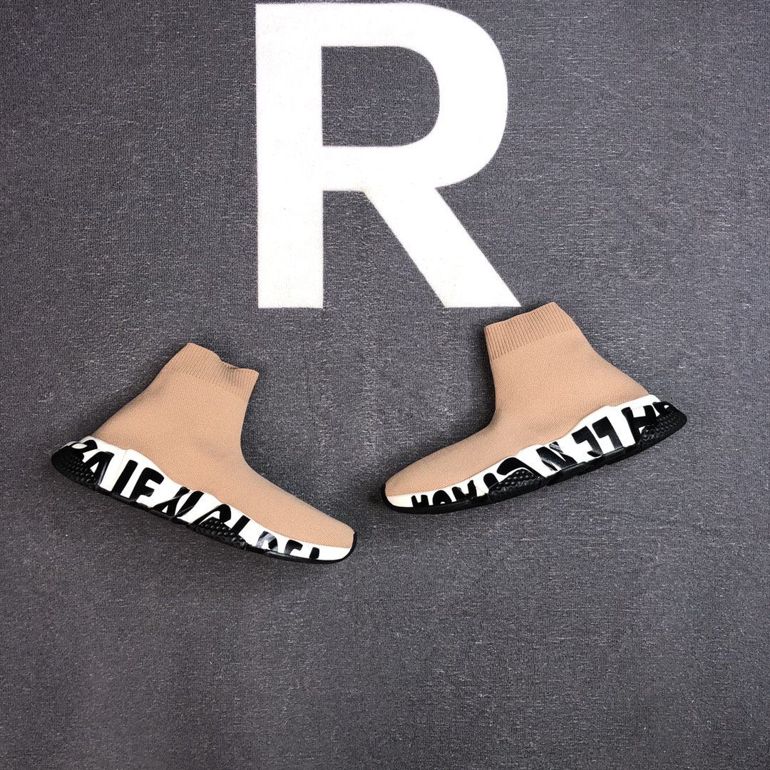 Balenciaga Speed Sock Sneakers Tan