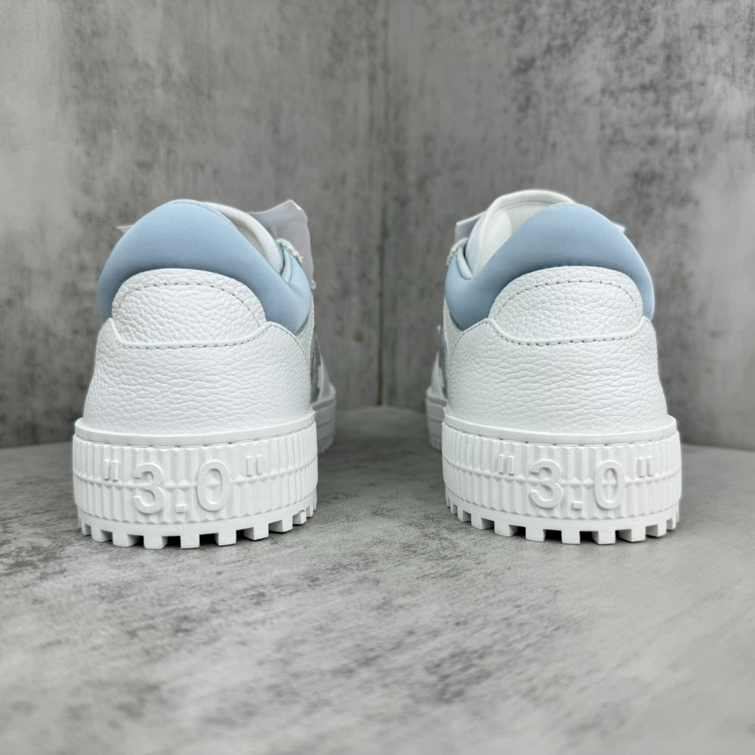 Off-White Low Vulcanized Canvas Shoes White/Blue