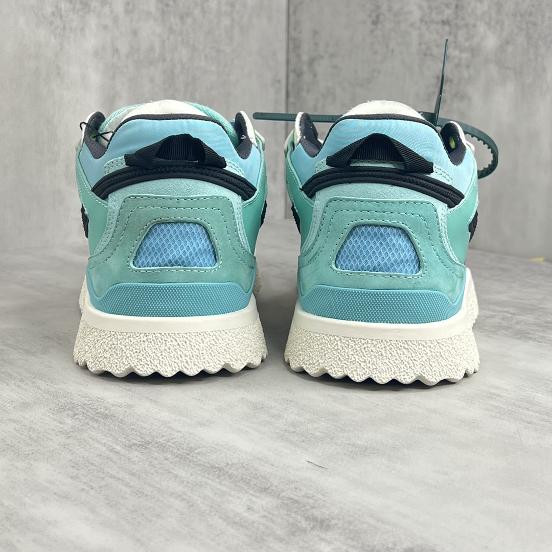 Off-White Low-Top Sneakers Teal/White