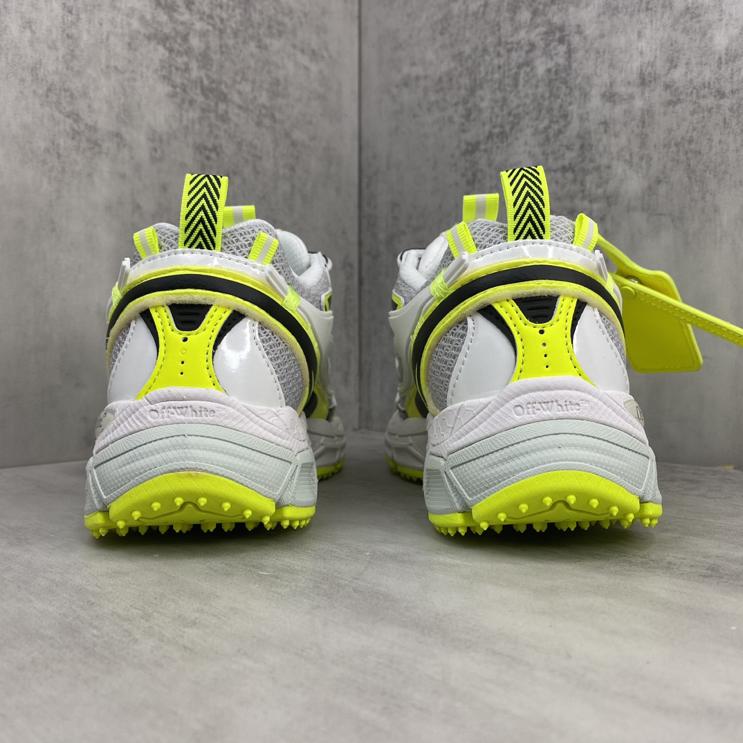 Off-White OOO Runner Sneakers Neon Yellow