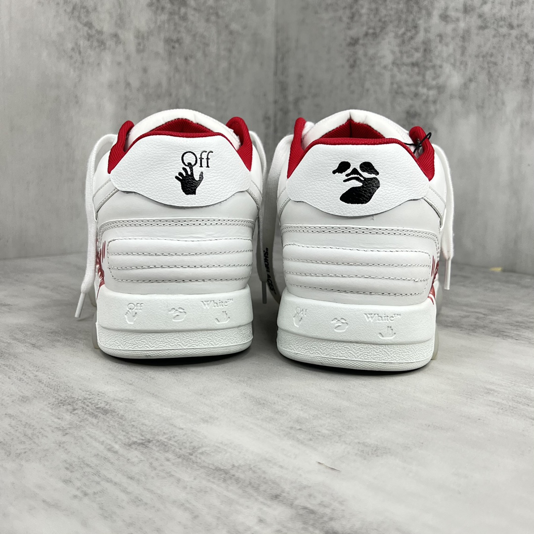 Off-White Low-Top Sneakers White/Red