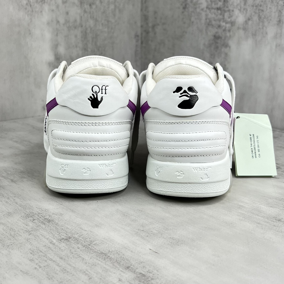Off-White Low-Top Arrow Sneaker White/Purple