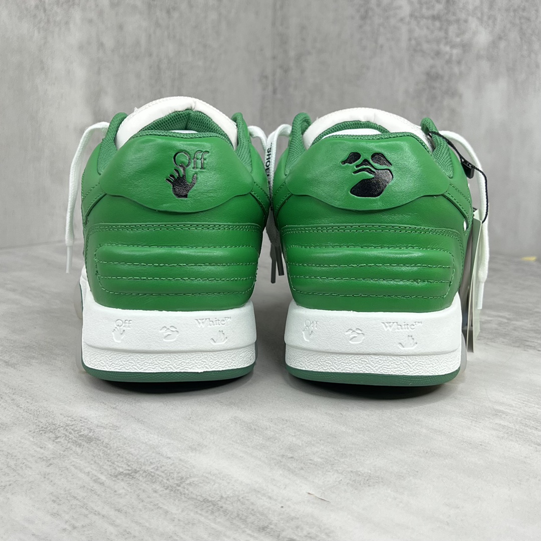 Off-White Low-Top Sneakers Green/White
