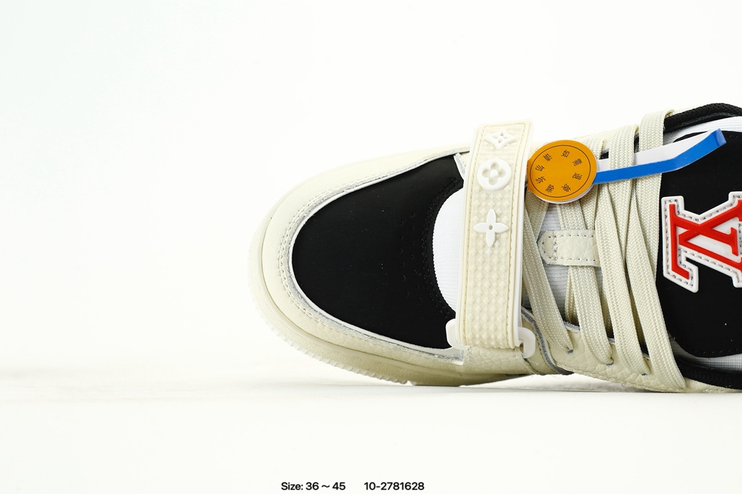Louis Vuitton Trainer Low Sneaker White Black