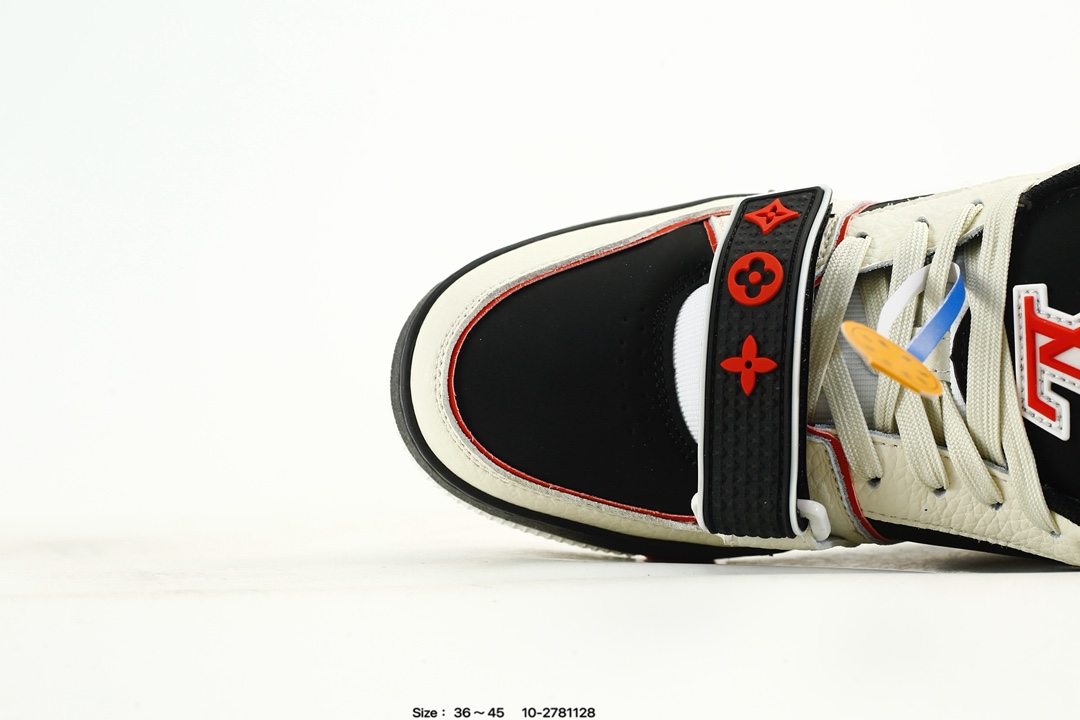 Louis Vuitton Trainer Low Sneaker Black/White/Red