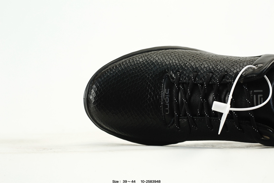 Ecco Breathable Leather Sneakers Black