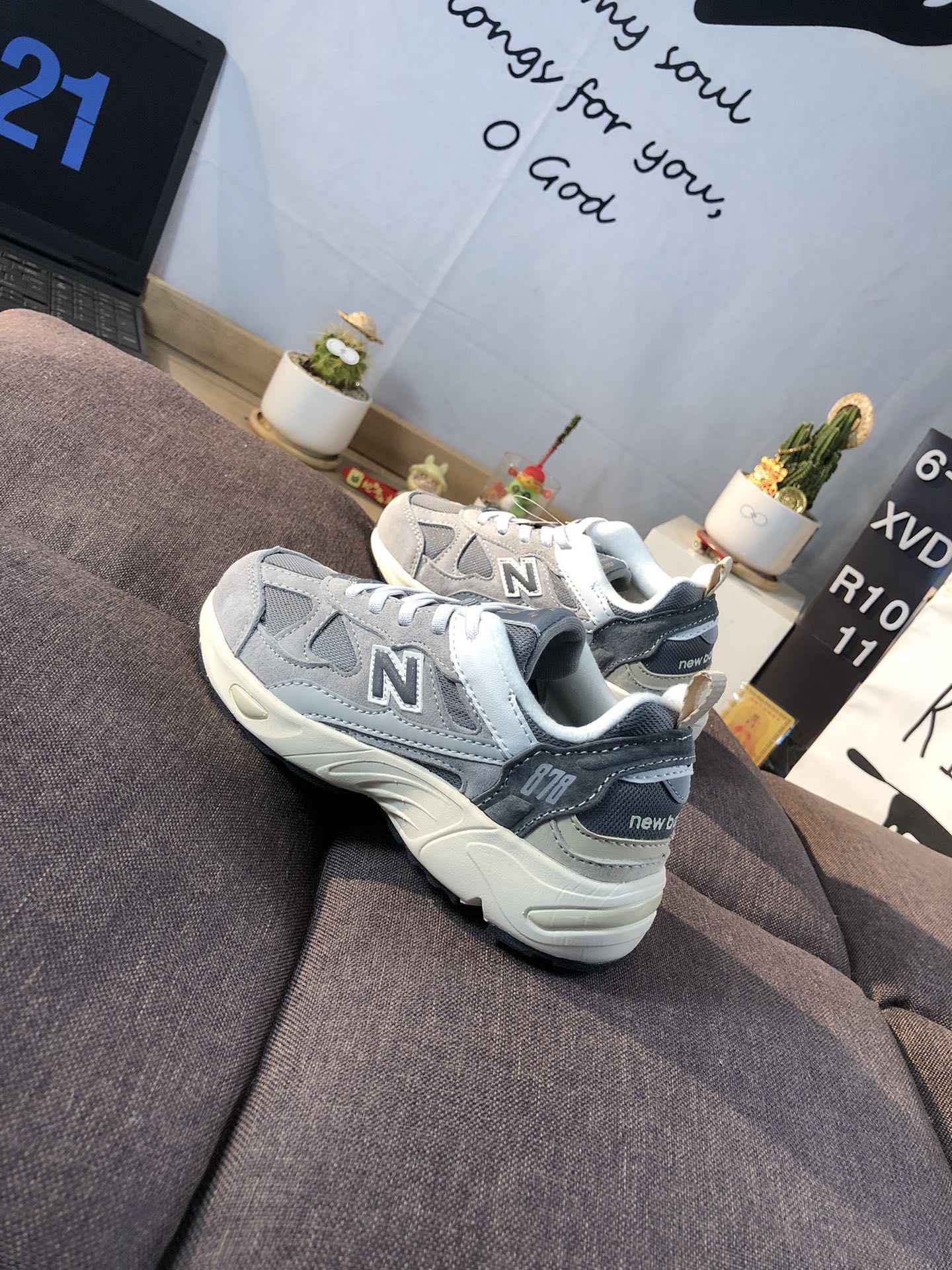 New Balance 878 Kids Sneakers Gray