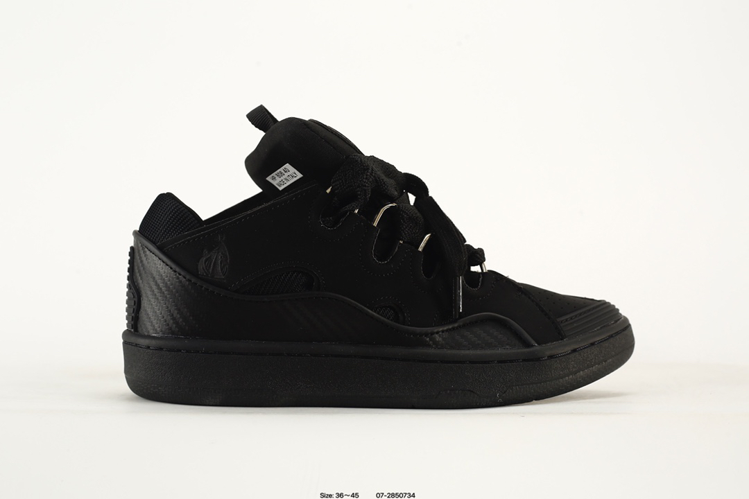 Lanvin Curb Leather Sneakers Multicolor