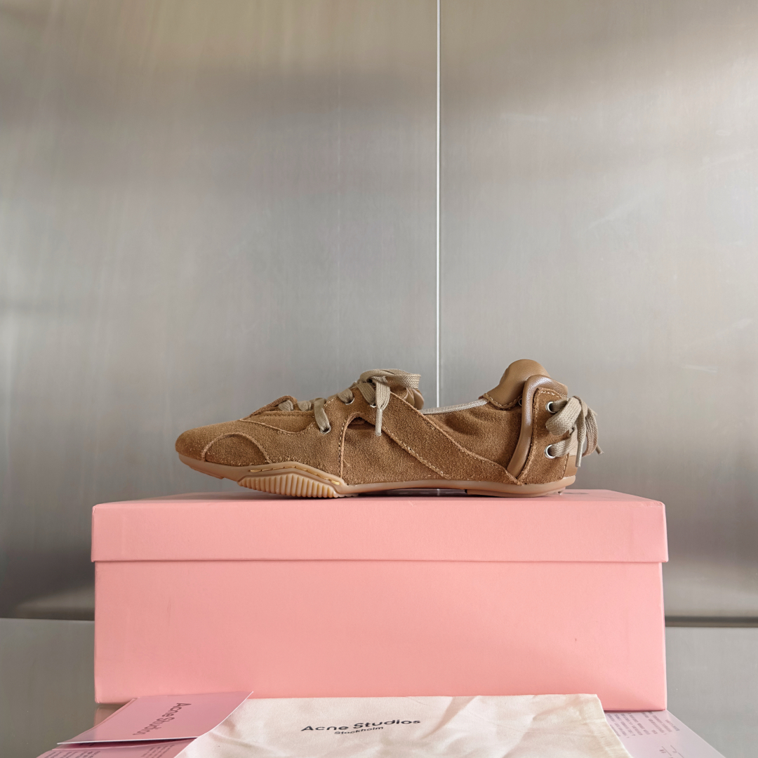 Acne Studios Lace Ballet Sneakers Brown