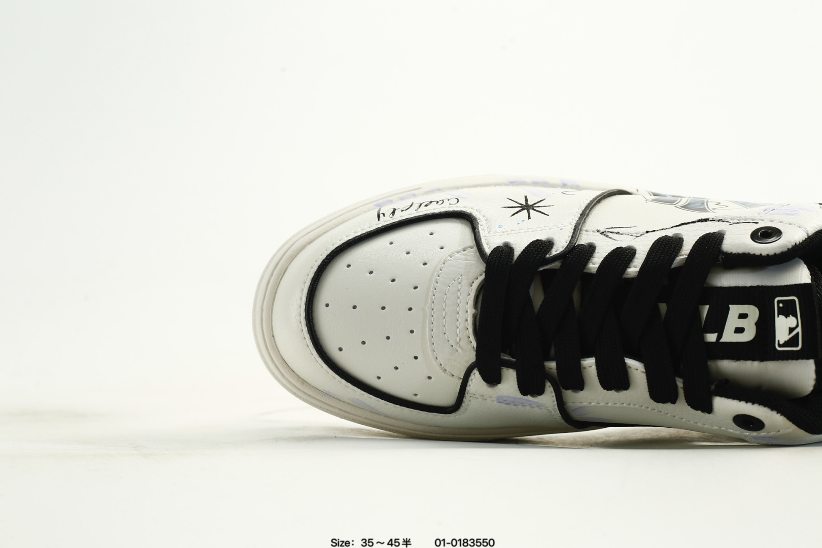 MLB Chunky Liner PU Low-Top Sneakers White/Black
