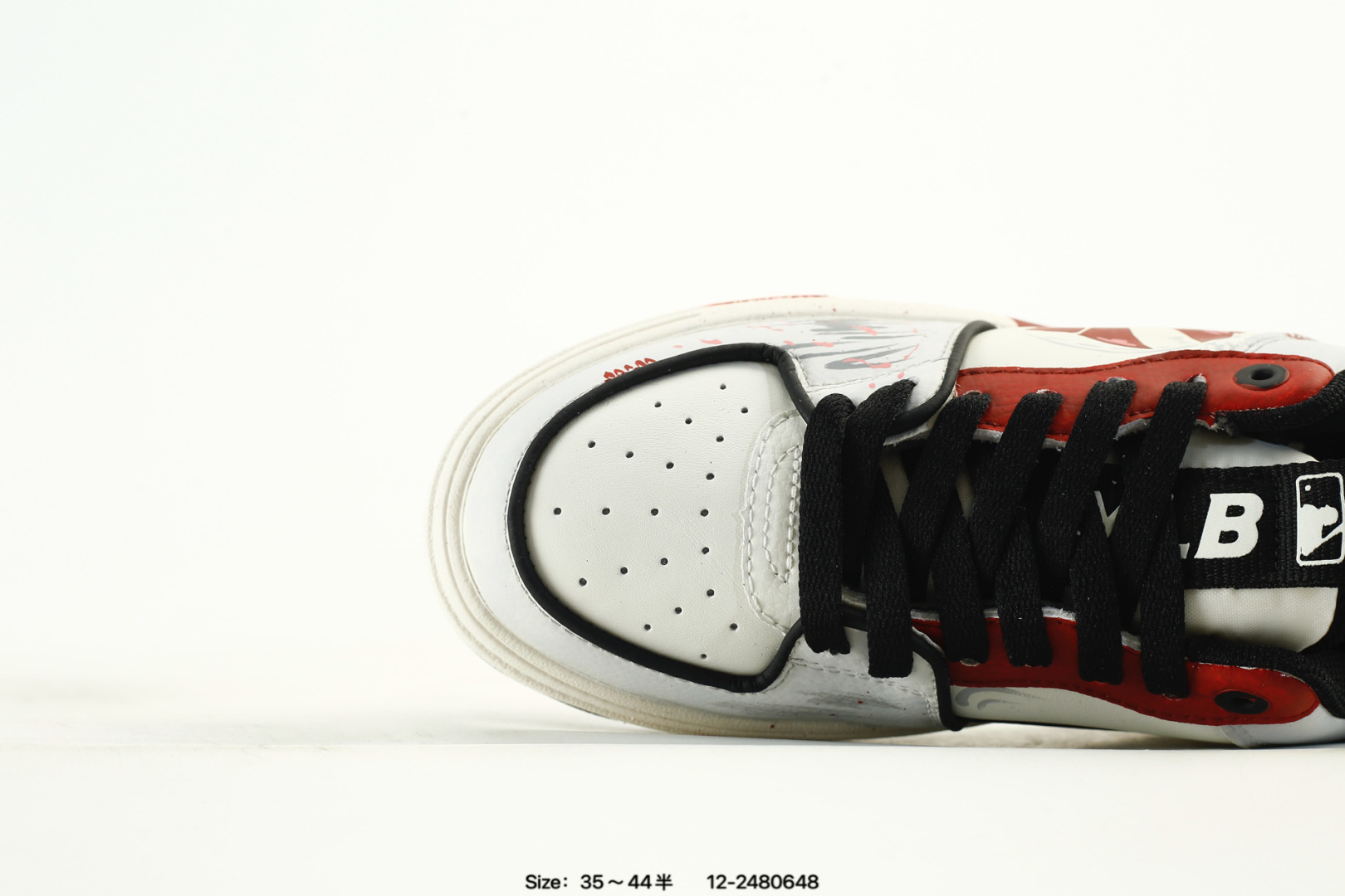 MLB NY Graffiti Dad Sneakers White Red Black