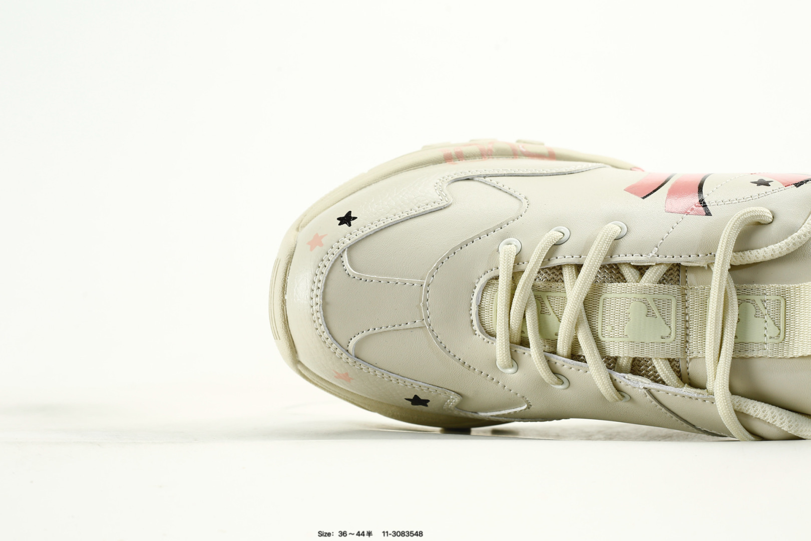 MLB Bigball Chunky Pixel Sneakers Cream Pink