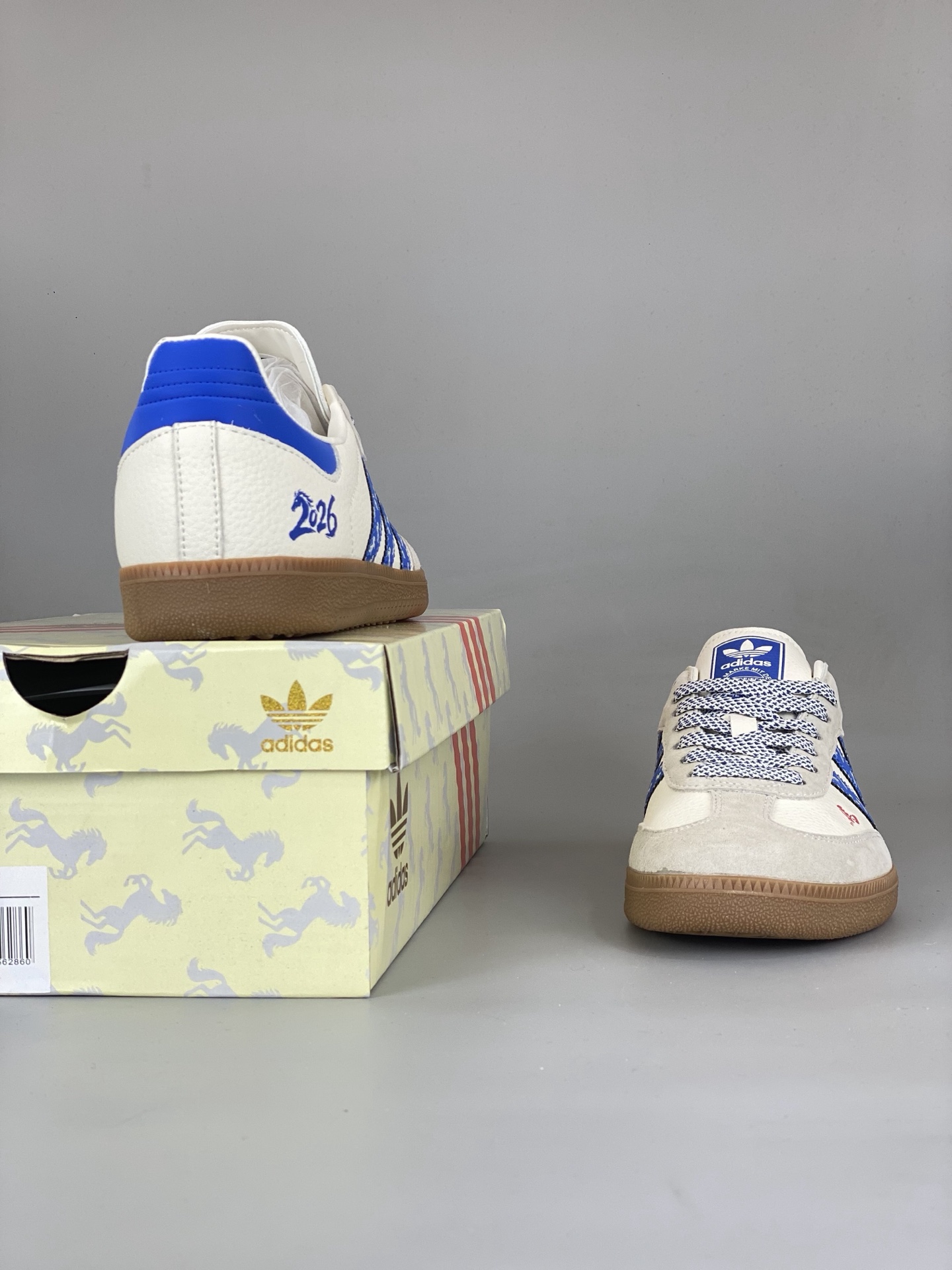 Adidas Originals Samba OG 2026 Horse Edition Sneakers Blue/White
