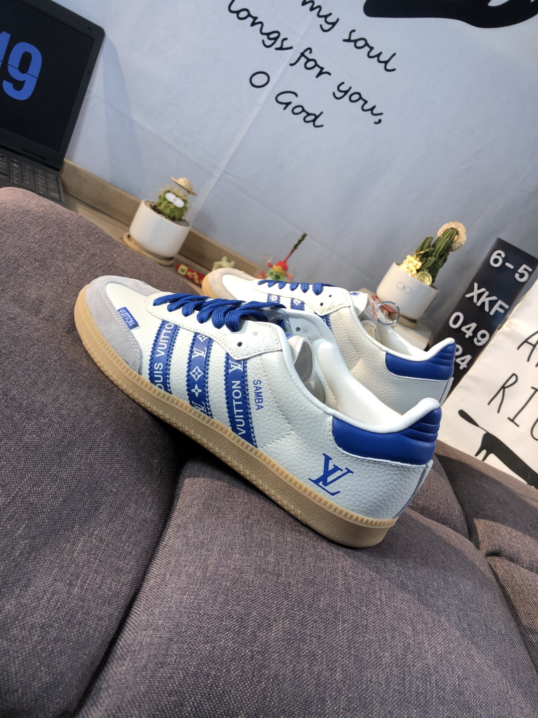 Adidas Samba OG Low Sneakers White/Blue