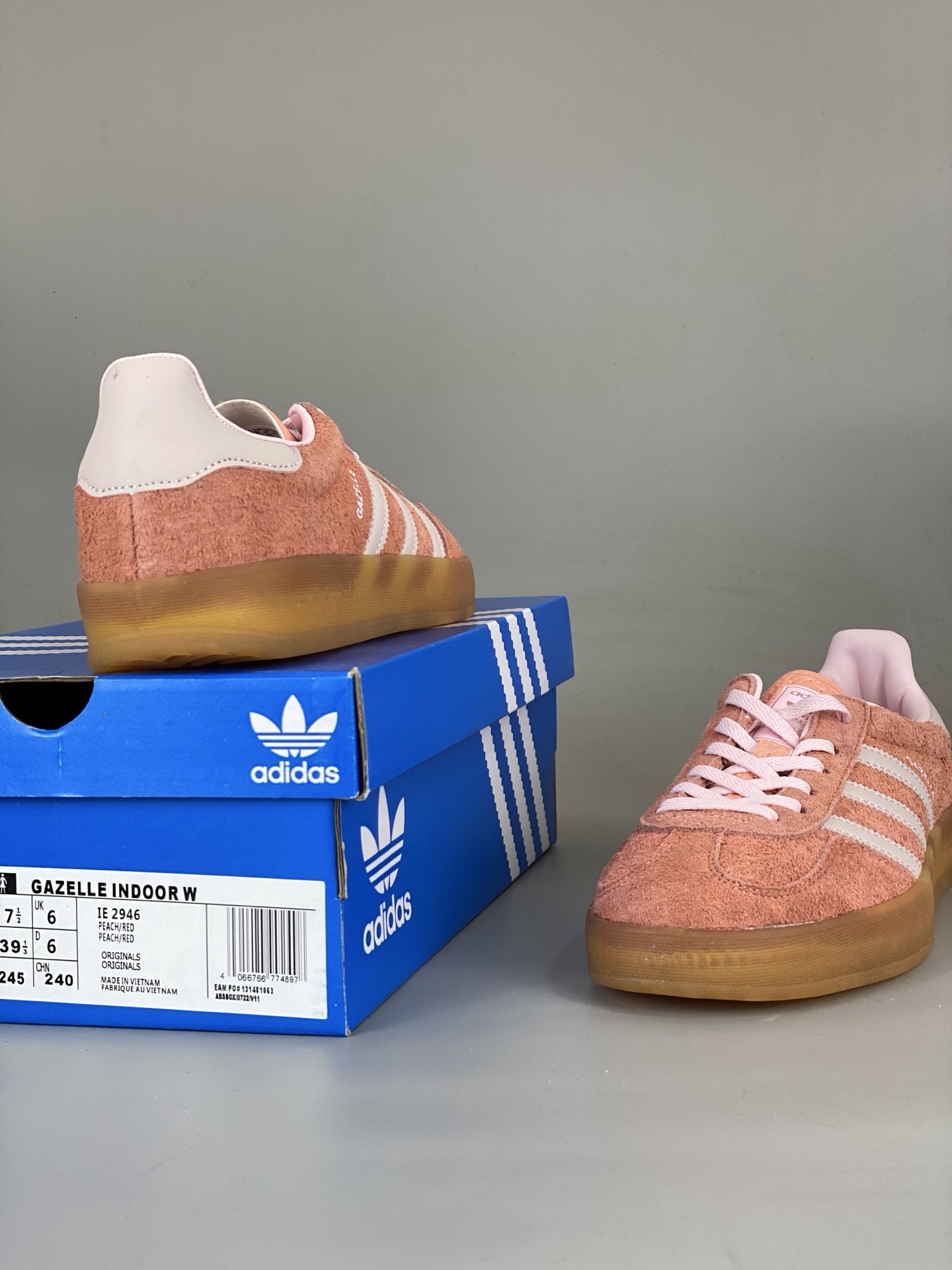 Adidas Gazelle Indoor W Peach/Red