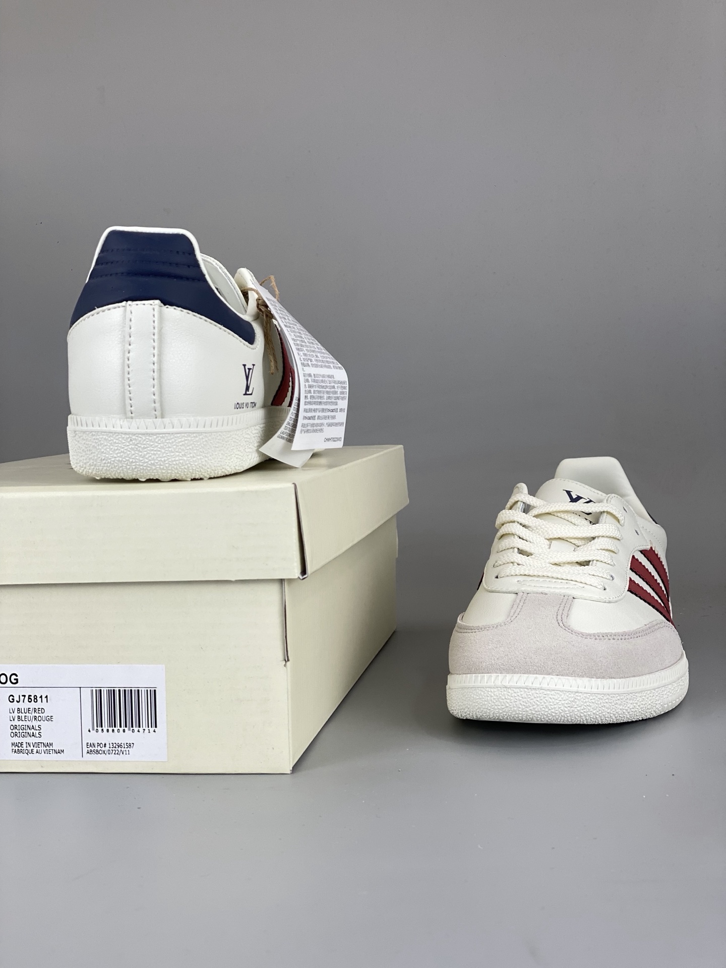 Adidas Samba OG Low Sneakers White/Red/Navy
