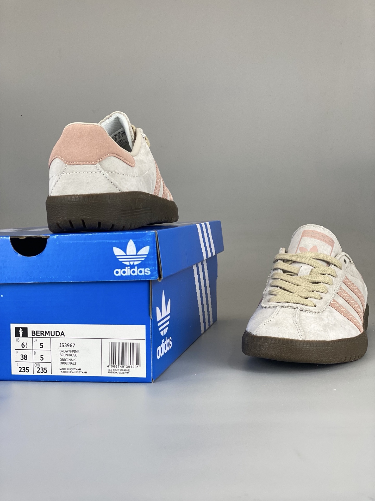 Adidas Samba OG Suede Sneaker Beige/Pink