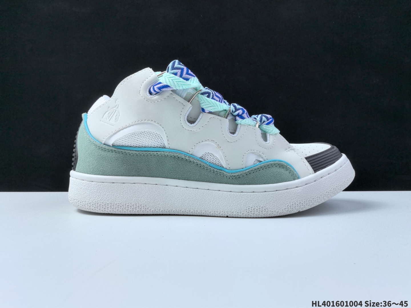 Lanvin Curb Low Skate Sneakers Multicolor