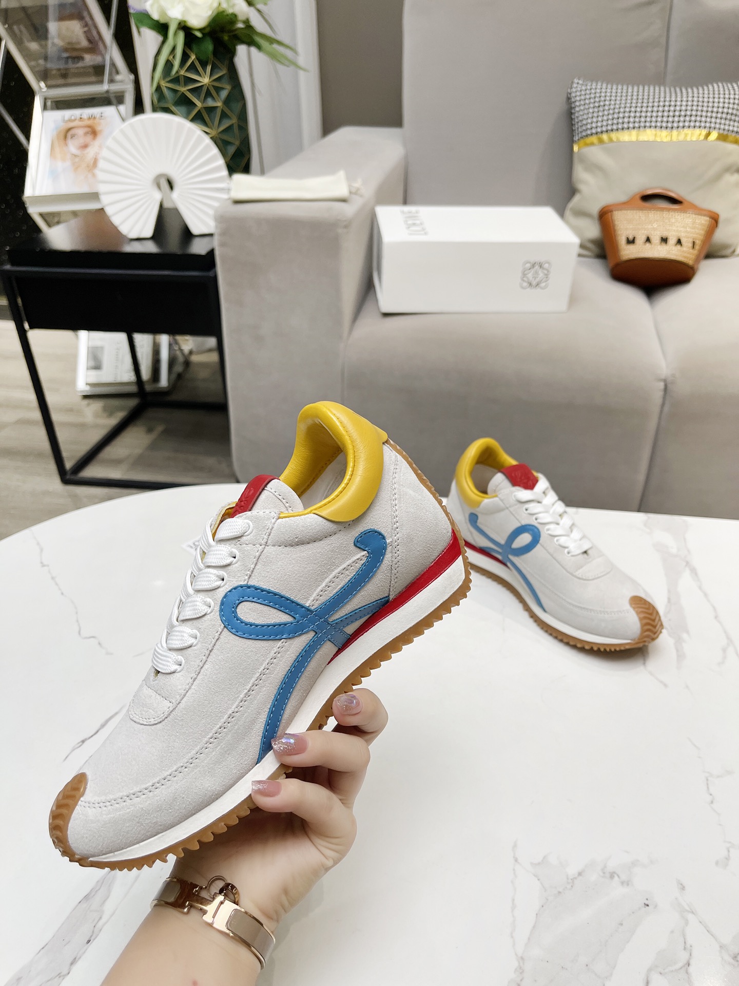 Loewe Hidden Lift Retro Runner Sneakers Multicolor