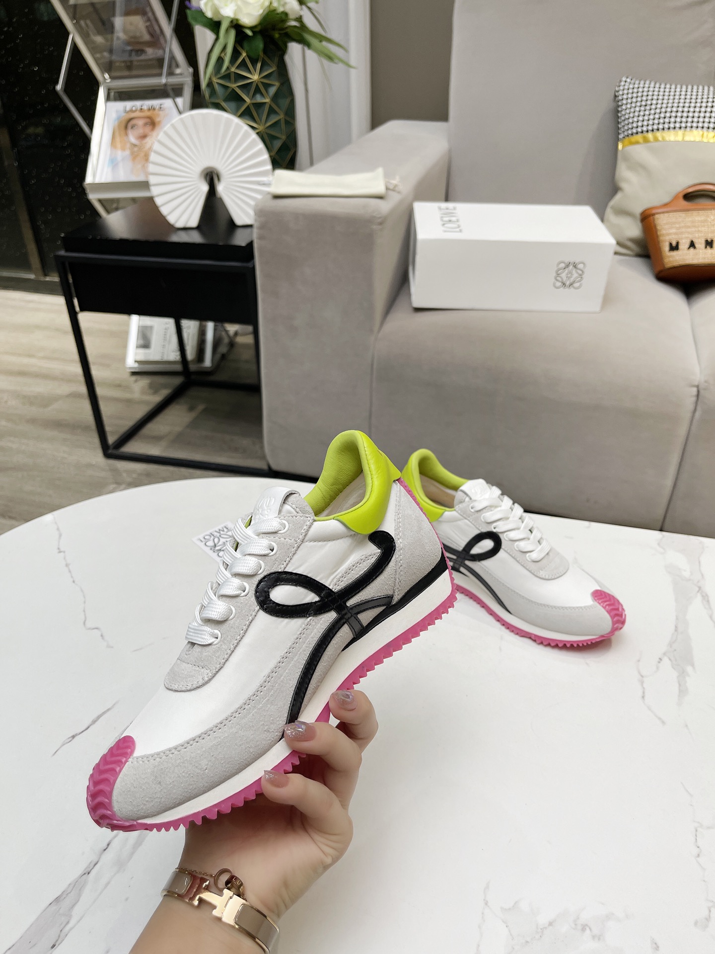 Loewe Wedge Trainers Sneakers Multicolor