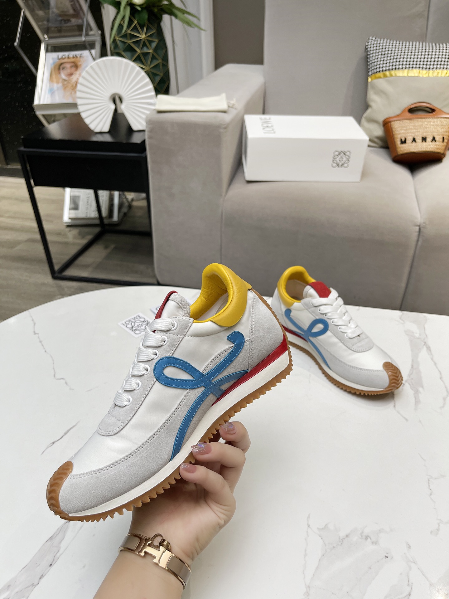 Loewe Hidden Wedge Retro Sneakers Multicolor