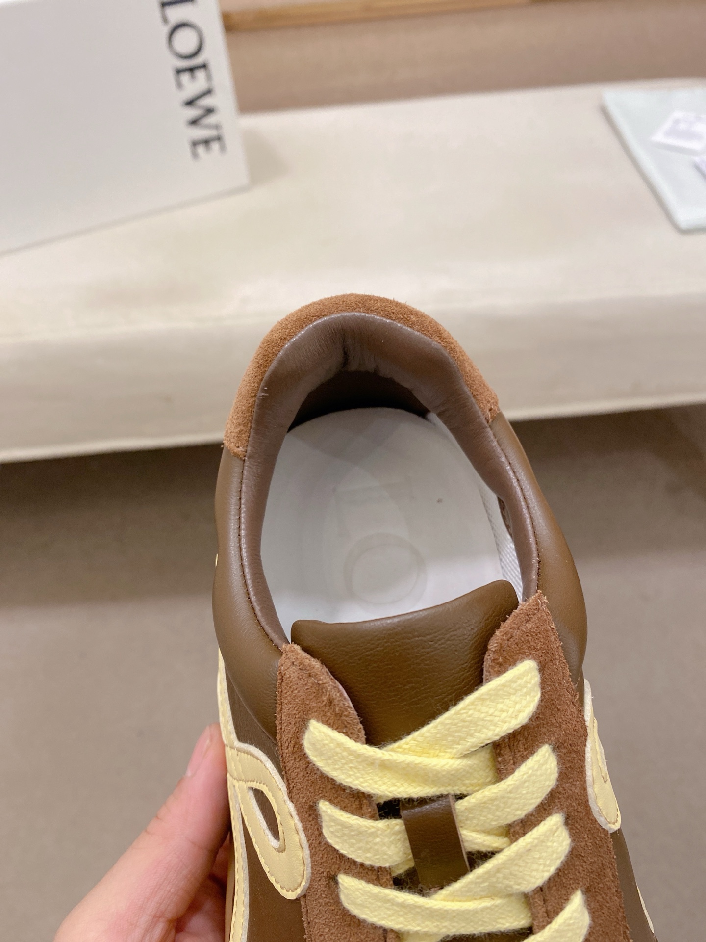 Loewe Low-Top Trainer Sneakers Brown