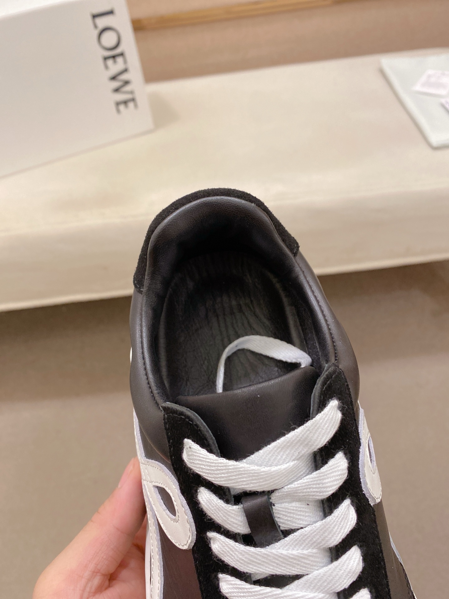 Loewe Trainer Low Sneakers Black/White