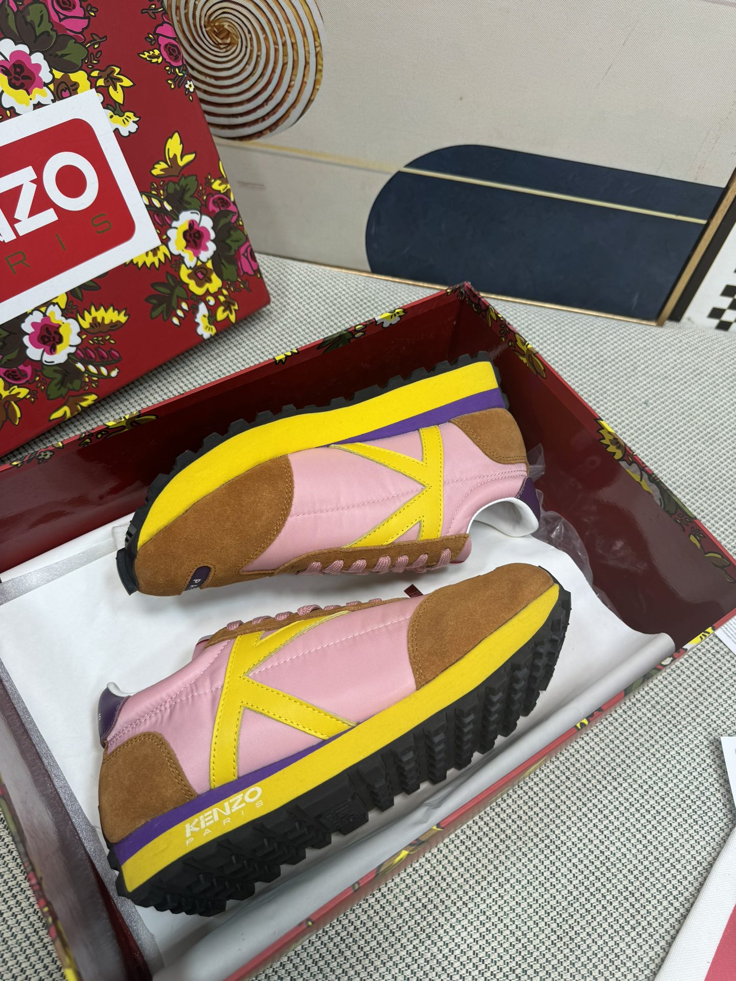 Kenzo Paris Retro Runner Shoes Multicolor