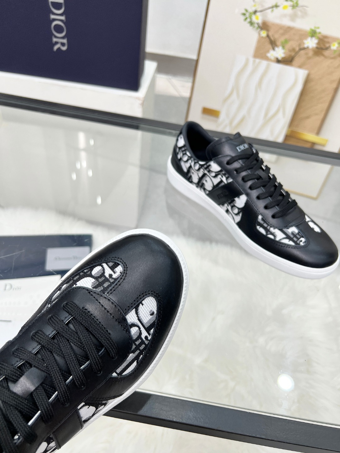 Dior B01 Low Sneakers Black/White