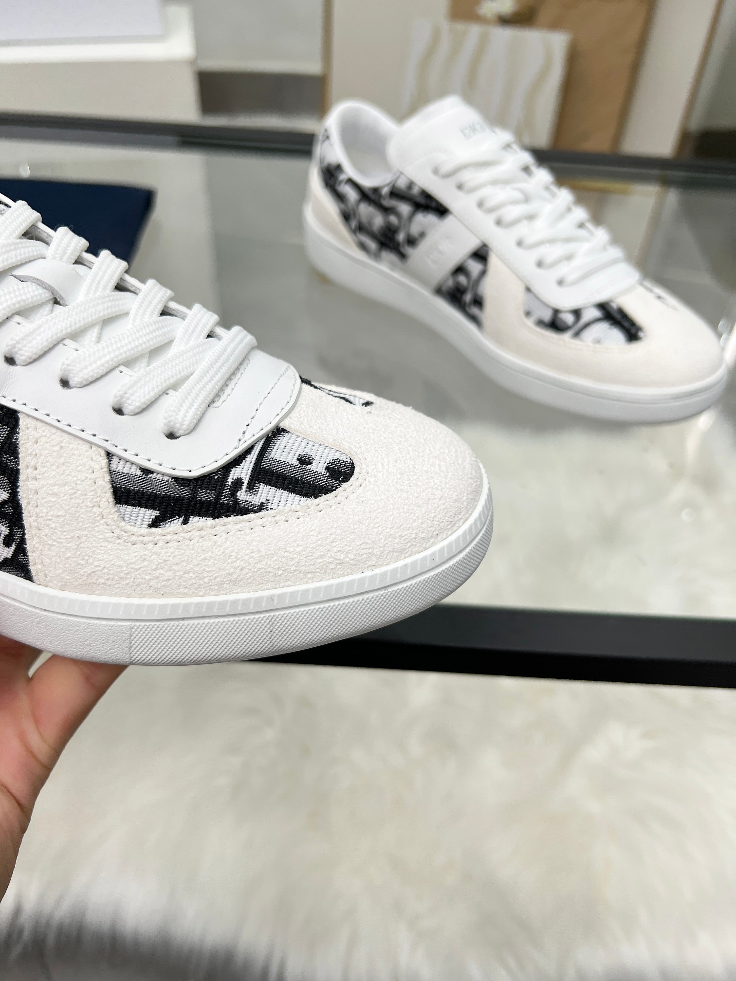 Dior B01 Berlin 01 Casual Sneakers White/Black