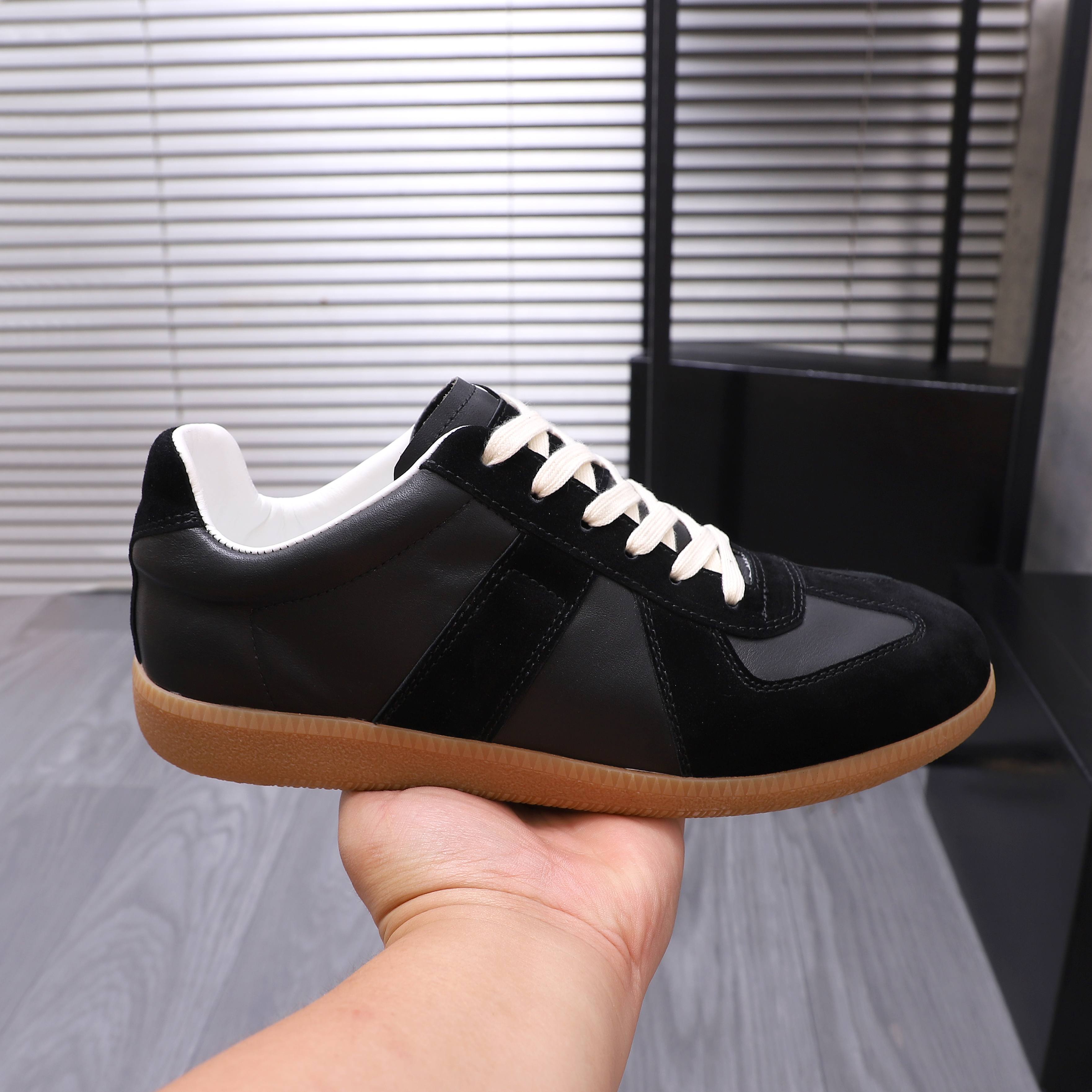Maison Margiela Leather GAT Sneakers Black