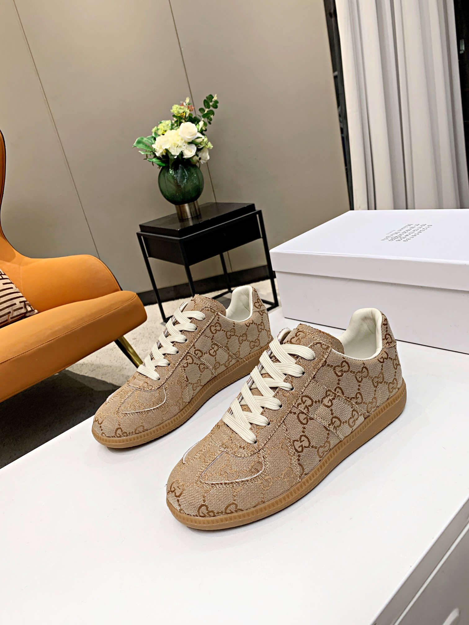 Maison Margiela MM6 German Trainer Sneaker Khaki