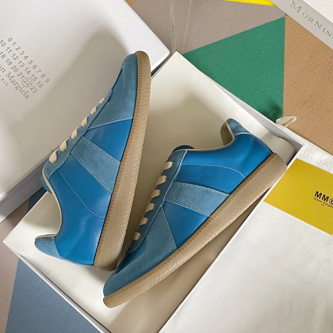 Maison Margiela MM6 German Trainer Sneakers Blue