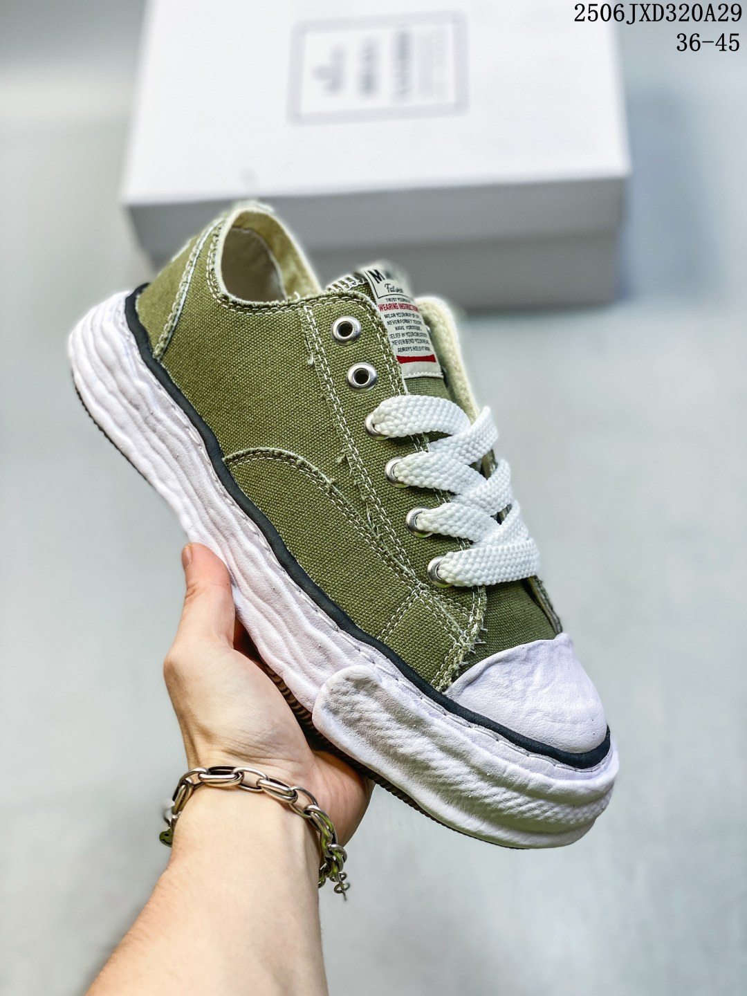 Maison Mihara Yasuhiro Blakey Canvas Low Multicolor