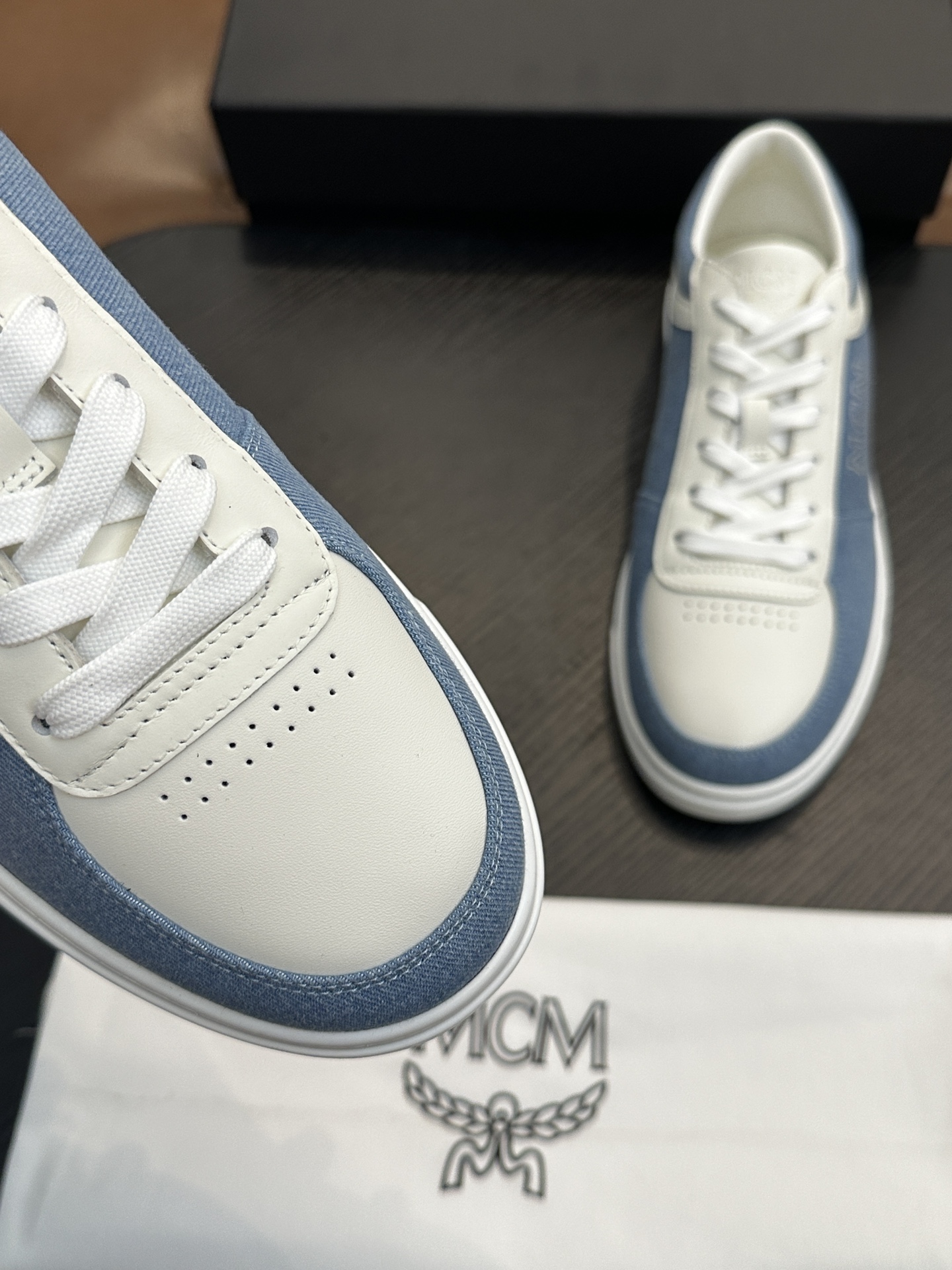 MCM Skystream Monogram Sneaker Blue
