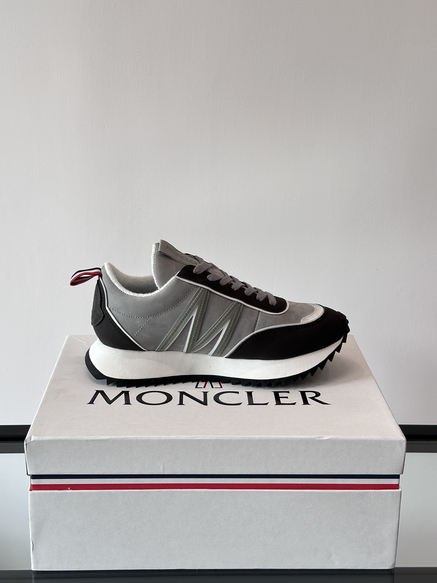Moncler Pacey Platform Sneakers Grey