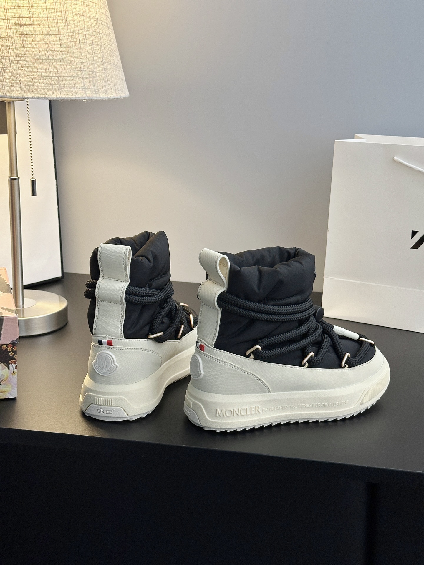 Moncler Altive Mid Down Boots Black