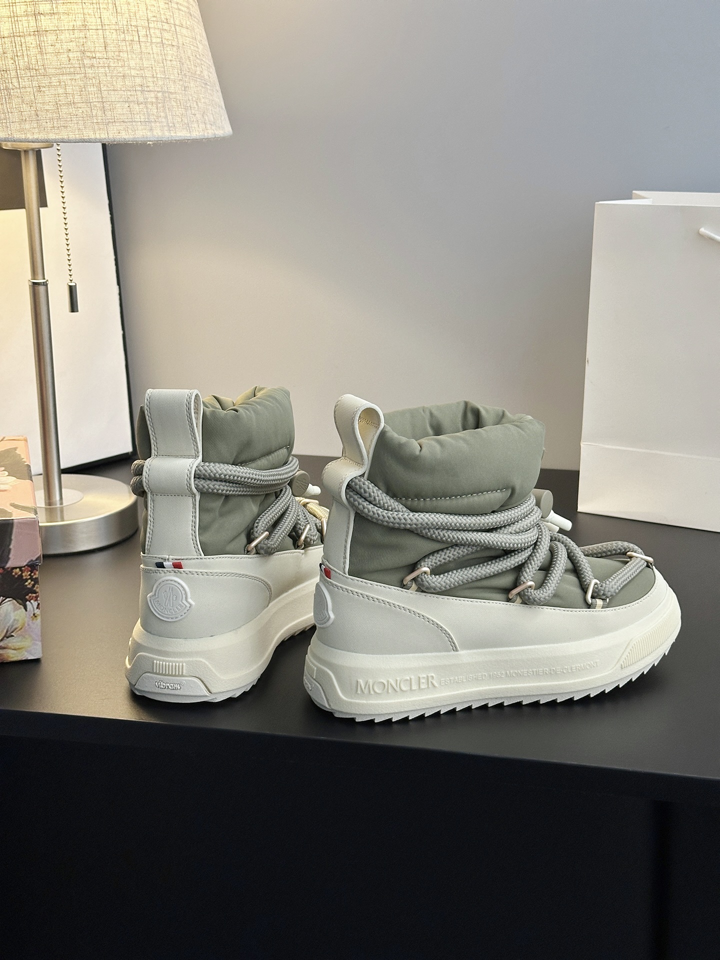 Moncler Altive Mid Snow Boots Olive