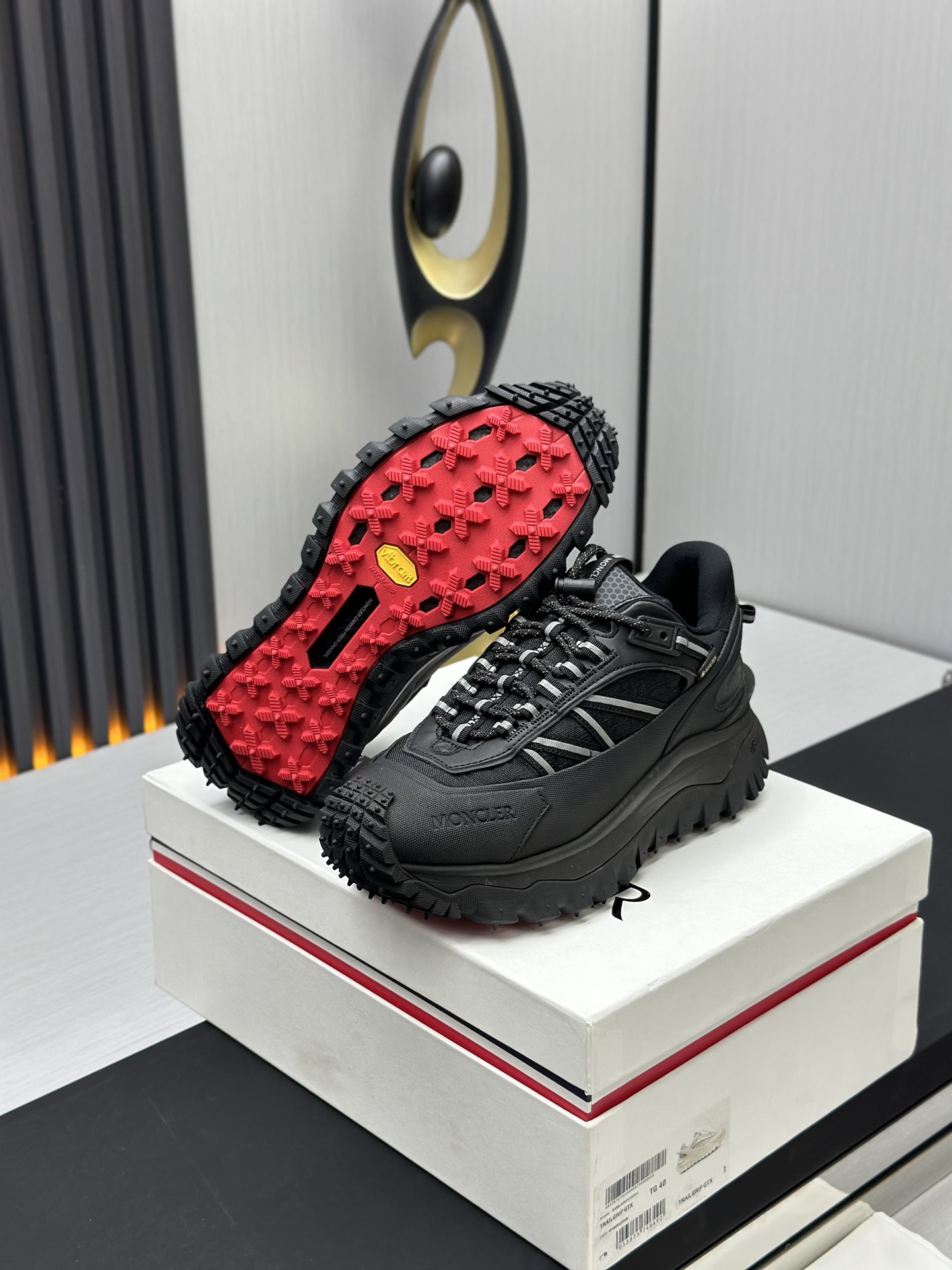Moncler Trailgrip GTX Trail Shoes Black